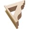 Ekena Millwork 7 1/2-in W x 24-in D x 28-in H Funston Trad Rough Cedar Woodgrain TimberThane Outlooker, Primed Tan OUTUR075X24X28FST04RCPR - alternate 6